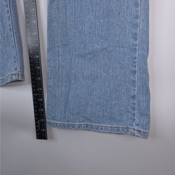 Levis 515 Jeans Womens 12L (34x34.5) Blue Nouveau Boot Cut Denim Stretch 2013 - Picture 11 of 13
